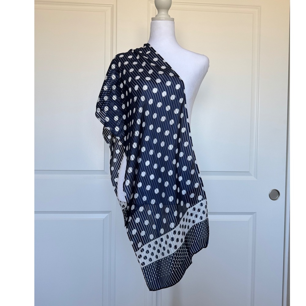 Vintage 90s polka dot scarf